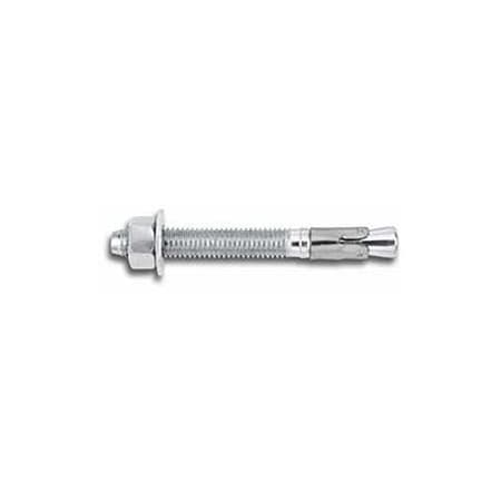 Powers Fasteners Power-Stud+ SD1 Wedge Anchor, 3/4" Dia., 6-1/4" L, Carbon Steel Zinc Plated, 20 PK 7444SD1-PWR